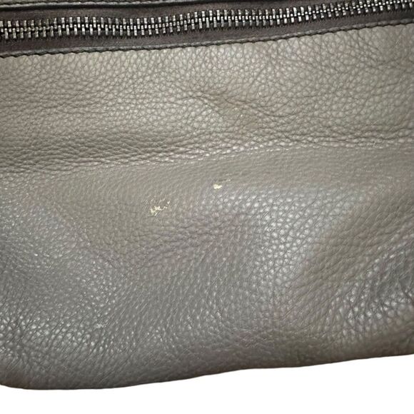 Oryany Color Block Pebble Leather Hobo Bag Boho Beige‎ Grey Silver Hardwear - Picture 10 of 14